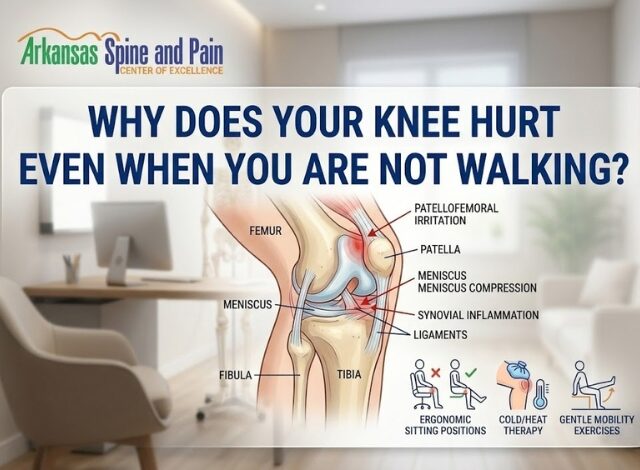 Discover why your knee hurts even when you aren't walking. Learn about inflammation, arthritis, and interventional treatments at Arkansas Spine and Pain.