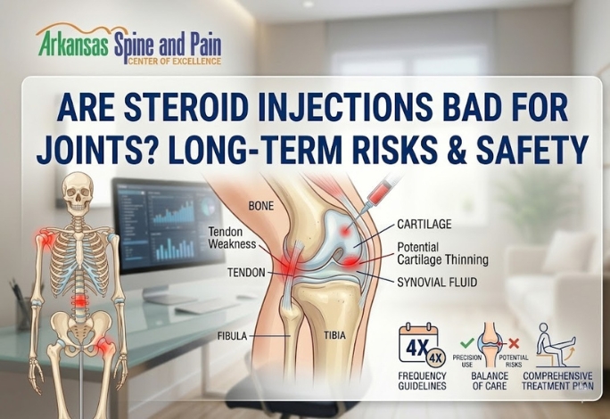 Discover the long-term effects of steroid injections on joints. Arkansas Spine and Pain experts explain the safety, benefits, and risks for chronic pain relief.
