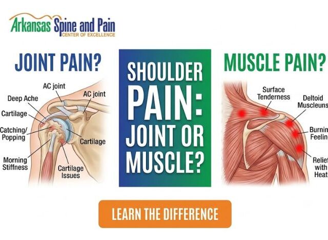 Learn how to tell if your shoulder pain is coming from the joint socket or muscle tissue. Discover key symptoms, causes, and expert non-surgical treatments.