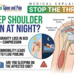 Discover why shoulder pain worsens when lying down. Learn about bursitis, rotator cuff tears, fluid pooling, and non-surgical relief options.